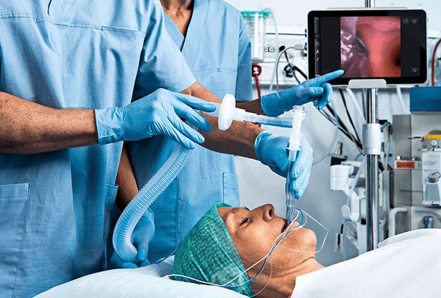 Visualización portátil para endoscopia flexible
